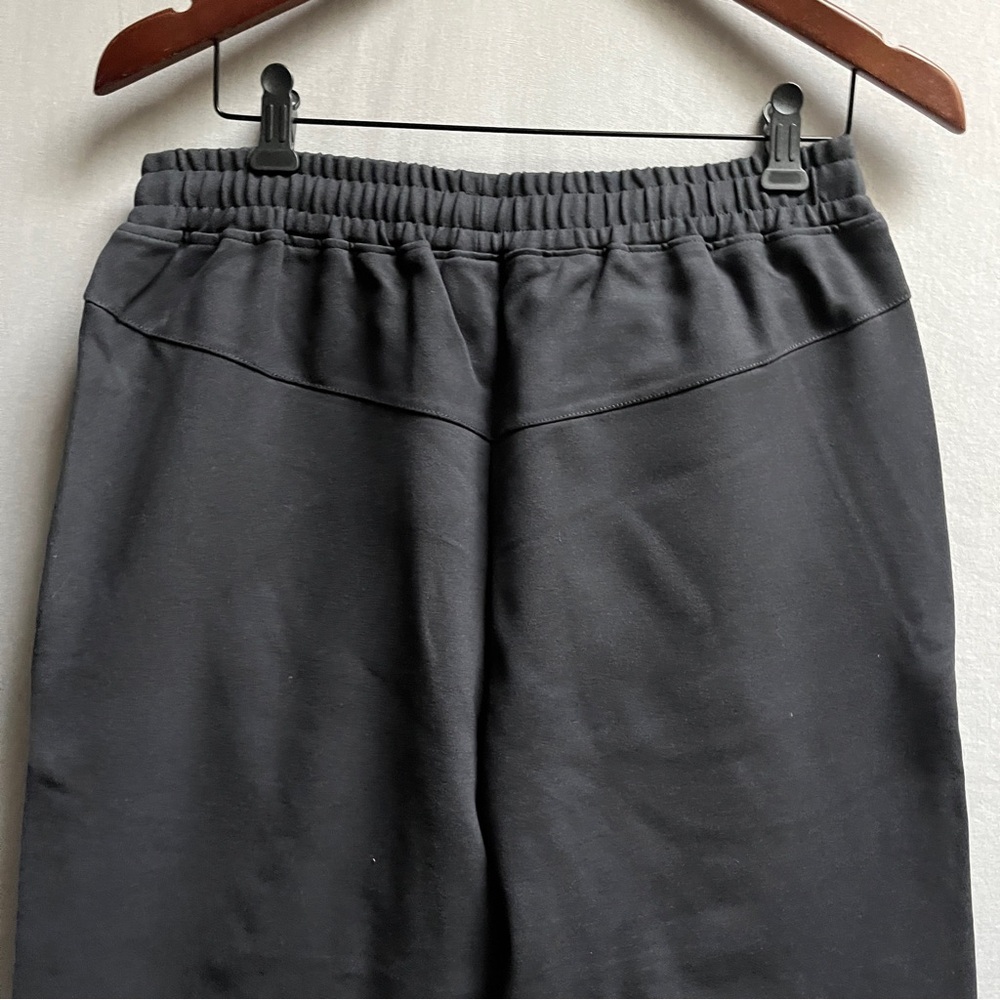 Adidas Black Athletic Joggers with White Logo Sz L - Picture 3 of 11